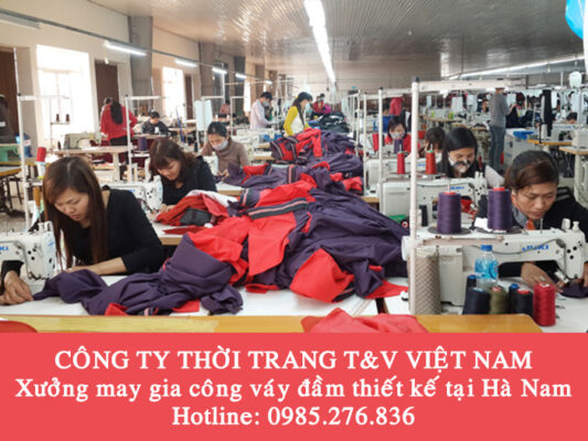 Xưởng may gia công váy đầm tại Hà Nam đáp ứng mọi số lượng